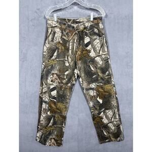 Vintage 90s Wrangler Realtree Hardwoods Double-knee Camo Pants 32x30